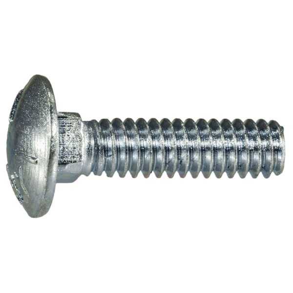 Midwest Fastener Carriage Bolt, Square Neck, 20 (Coarse), 1-1/4 in L, Steel, Zinc Plated, 100 PK 07481 - main